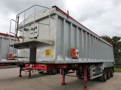 2017 Weightlifter Triaxle 56yrd³ Alloy Bulk Tipping Trailer - 2