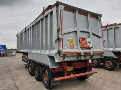 2017 Weightlifter Triaxle 56yrd³ Alloy Bulk Tipping Trailer - 3