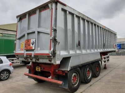 2017 Weightlifter Triaxle 56yrd³ Alloy Bulk Tipping Trailer - 4