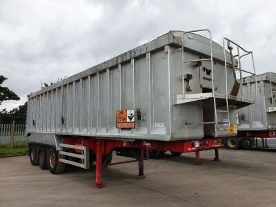 2017 Weightlifter Triaxle 56yrd³ Alloy Bulk Tipping Trailer