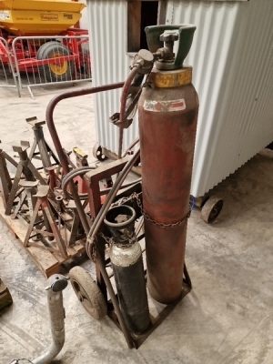 Gas Weld Set On Trolley