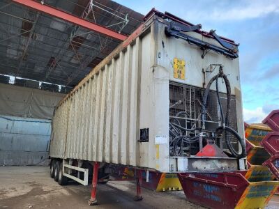 2010 Weightlifter Triaxle Alloy Body Ejector Trailer