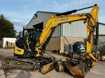 2021 Yanmar VIO 80-1A 8 ton Zero Swing Excavator