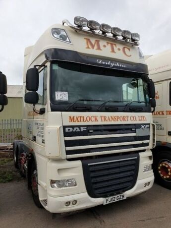 2012 DAF XF105 460 Super Space 6x2 Tractor Unit