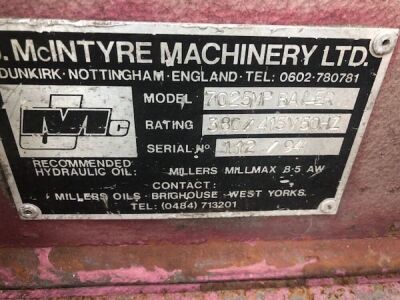 McIntyre 7025 MP Baler - 7