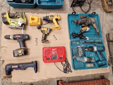 Qty of Power Tools & Charger 