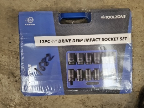 ¾inch Drive Deep Impact Socket Set