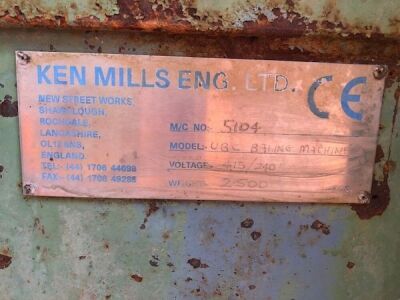 Ken Mills UBC Electro Hydraulic Baler - 9