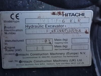 2021 Hitachi ZX33U-6 CLR Mini Digger - 20