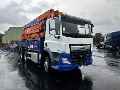 2014 DAF CF370 6x4 Concrete Pumping Unit