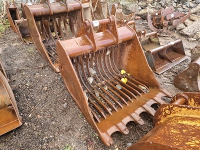 JCB 4FT Riddle Bucket 65mm Pins 