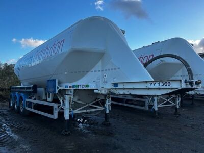 2019 Feldbinder 40m³ Triaxle 2 Pot Belly Tank Trailer