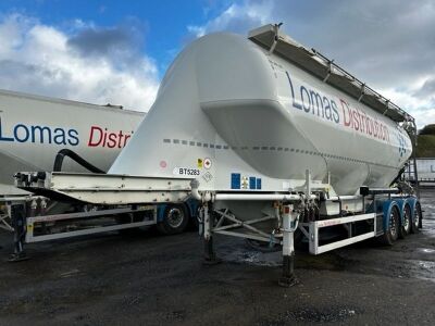 2016 Feldbinder 49.6³ Triaxle 3 Pot Belly Tank Trailer