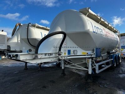 2019 Feldbinder 43³ Triaxle 3 Pot Powder Tank Trailer