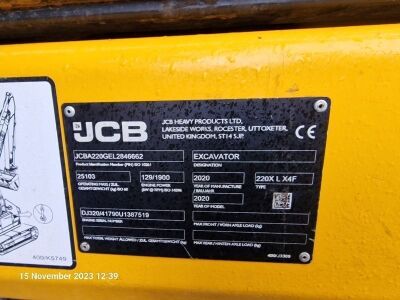 2020 JCB 220 X LC-XD Excavator - 12