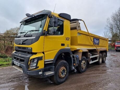 2016 Volvo FMX 410 8x4 Steel Body Tipper