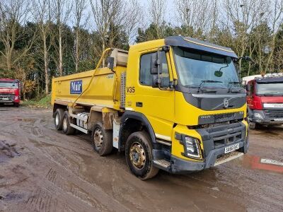 2016 Volvo FMX 410 8x4 Steel Body Tipper   