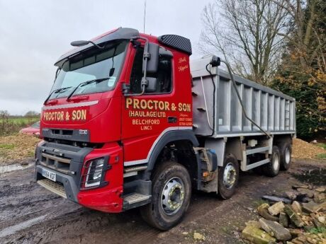 2014 Volvo FMX420 8x4 Alloy Body Tipper