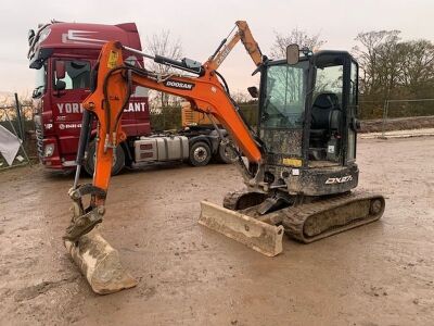 2020 Doosan DX27Z Mini Digger