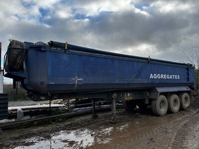 2002 General Triaxle Alloy Body Insulated Aggregate Tipping Trailer