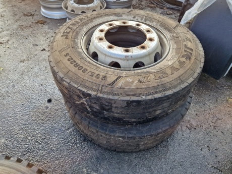 2 of 295/80 R22.5 Tyres & Rims