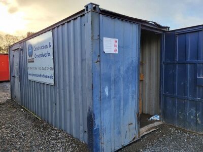 20 x 8ft Site Office & Storage 50/50 Container  - 2