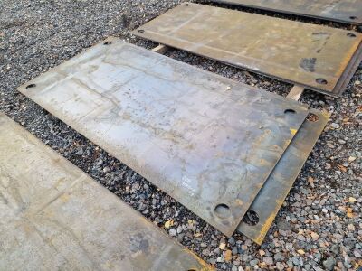 4 x New & Unused 1960 x 980 x 8mm Steel Road Plates