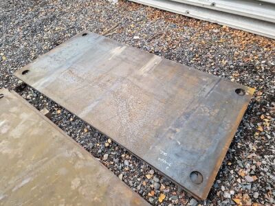 4 x New & Unused 1960 x 980 x 8mm Steel Road Plates