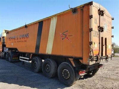 2001 Weightlifter 65yrd³ Alloy Body Tipping Trailer  - 2