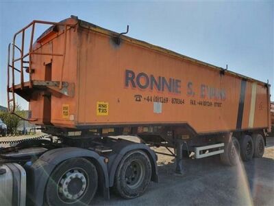 2001 Weightlifter 65yrd³ Alloy Body Tipping Trailer  - 3