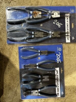 2x 4pc Circlip Pliers