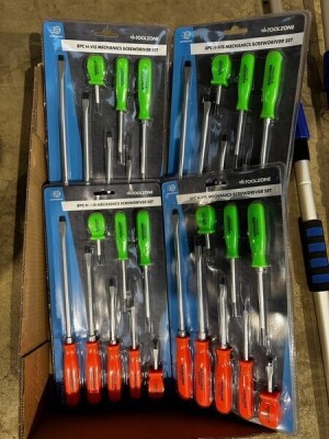 4x 8pc Screw Driver Sets