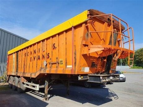 2007 Dennison Weightlifter 65yrd³ Steel Body Scrap Spec Tipping Trailer 