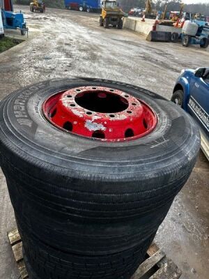 5x Steel Rims with Tyres