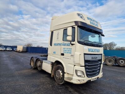 2014 DAF XF106 Euro 6 510 6x2 Super Space Tractor Unit