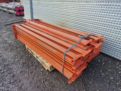 Qty of Pallet Racking Inc 13 x Uprights + Approx 100 Cross Members - 2