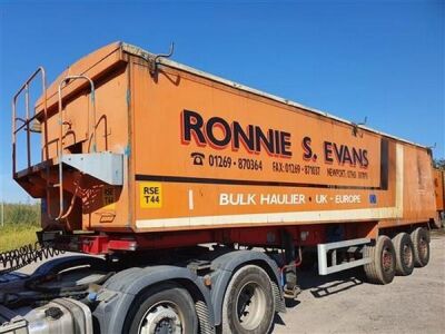 2004 United 60yrd³ Alloy Body Tipping Trailer 