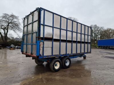 19ft Cattle Box Fitted To Tandem Axle AS Marston Flat Trailer - 2