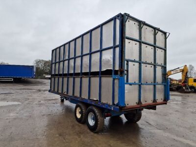 19ft Cattle Box Fitted To Tandem Axle AS Marston Flat Trailer - 3