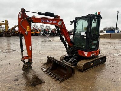 2021 Hitachi ZX33U-6 CLR Mini Digger