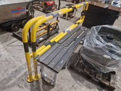 Pair of Safety Barriers & 2x Benches (0.5m & 1m length)