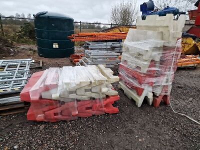 2 x Stacks of Plastic Bollards