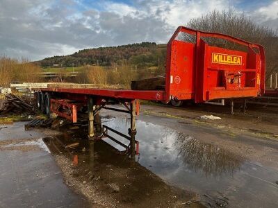 1994 Crane Fruehauf Triaxle Flat Bed Trailer