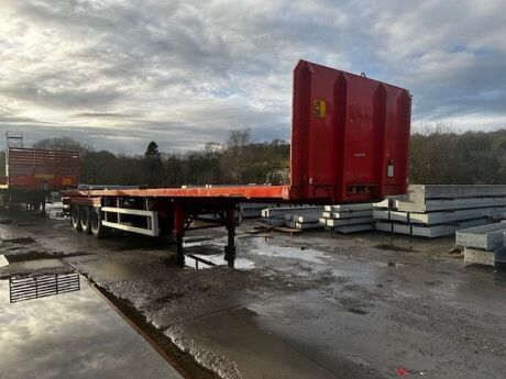 2008 SDC Triaxle Extending Flat Bed Trailer