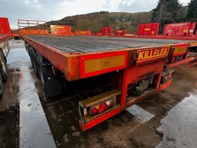 1989 Nooteboom Triaxle Extending Flat Bed Trailer - 3