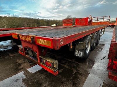 1989 Nooteboom Triaxle Extending Flat Bed Trailer - 4