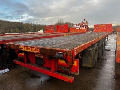 2002 Montracon Triaxle Flat Bed Trailer - 4