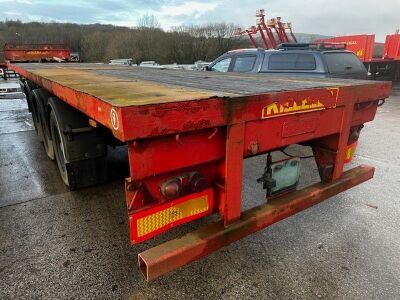 2003 Dennison Triaxle Exending Flat Bed Trailer - 3