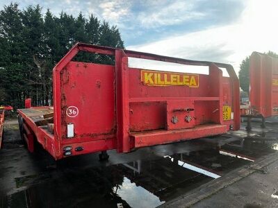 1991 Crane Fruehauf Triaxle Flatbed Trailer