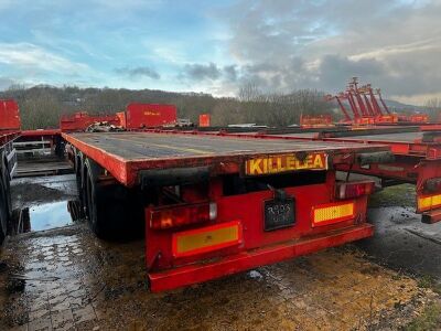 1991 Crane Fruehauf Triaxle Flatbed Trailer - 3